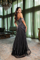 Red Carpet Dress Off The Shoulder Sheath Gown By Royal Queen RQ8162 - Dress