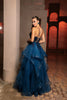 Red Carpet Dress Sweetheart A-Line Sparkle Gown By Royal Queen RQ8158 - Dress