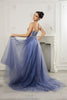 Red Carpet Dress V-Neck Sequin Evening Gown By May Queen MQ2167 - Dress