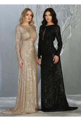 Sequin Special Occasion Black Dress