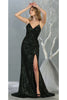 Sequined Prom Long Dress And Plus Size