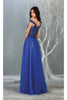 Royal Queen RQ7864 Off-Shoulder Sequin Embellished Prom Dress - Dress