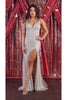 Long Champagne Formal Dresses - Dress