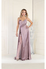 Formal Dress For Plus Size - MAUVE / 4 - Dress