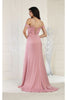Royal Queen RQ7971 Off Shoulder Prom Satin Dress - Dress