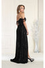 Royal Queen RQ7988 Off Shoulder Feathers Prom Dress - Dress