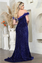 Royal Queen RQ7992 Sweetheart Sequin Long Red Carpet Gown - Dress
