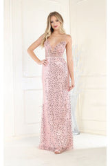Royal Queen RQ7993 Sexy Lace Up Prom Dress - ROSE GOLD / 4 - Dress