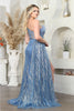 Royal Queen RQ8010 Asymmetrical High Slit Long Red Carpet Gown - Dress