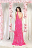Royal Queen RQ8011 Sleeveless Fitted Bodice Sequin Evening Gown - Dress