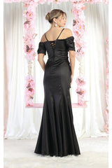 Royal Queen RQ8021 Cold Shoulder Sheath Prom Evening Gown - Dress