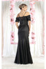 Royal Queen RQ8021 Cold Shoulder Sheath Prom Evening Gown - Dress