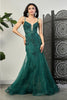 Royal Queen RQ8039 Spaghetti Strap Glitter V-Neck Prom Dress - Dress