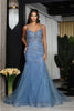Royal Queen RQ8039 Spaghetti Strap Glitter V-Neck Prom Dress - Dress