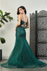 Royal Queen RQ8039 Spaghetti Strap Glitter V-Neck Prom Dress - Dress