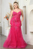 Royal Queen RQ8039 Spaghetti Strap Glitter V-Neck Prom Dress - Dress