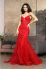 Royal Queen RQ8039 Spaghetti Strap Glitter V-Neck Prom Dress - Dress