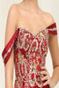 Royal Queen RQ8055 Off-Shoulder Cap Sleeve Beaded Pageant Gown - Dress