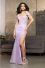 Royal Queen RQ8062 Embellished Low Cut-Out Prom Gown - LILAC / 2 - Dress