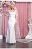 Sheer Long Sleeve Wedding Dress
