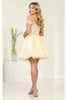 Short Prom Dress Off The Shoulder A-line Homecoming Style by MQ2081 - Dress