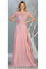 Short Sleeve Mother Of The Bride Dress