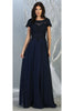 Short Sleeve Mother Of The Bride Dress