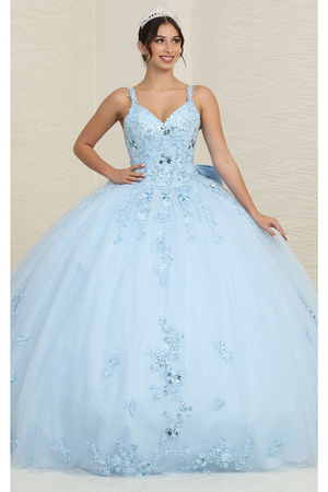 Sweet 16 Birthday Party Dress in Baby Blue Style LK174 Ball Gown - BABY BLUE / 4 - Dress