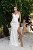 Wedding Dress Strapless High Split A-Line Gown By May Queen MQ2144 - Dress