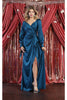 Western Dress For Women in Teal Blue By May Queen MQ1974 - Teal / 4
