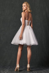 Divine Rose Floral Applique Babydoll Dress: A Feminine Masterpiece for Every Occasion