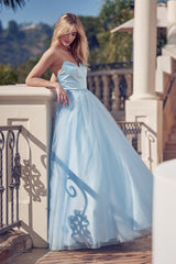 **Captivating Elegance: Beaded A-Line Prom Gown for Unforgettable Moments**