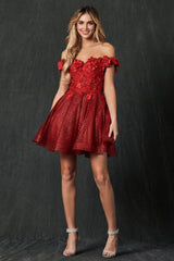 Enchanted Eve's Floral Embroidered and Glitter Mesh Dress: A Captivating Masterpiece for Every Occasion