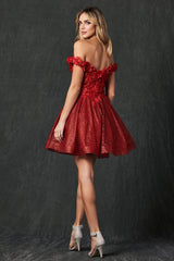 Enchanted Eve's Floral Embroidered and Glitter Mesh Dress: A Captivating Masterpiece for Every Occasion