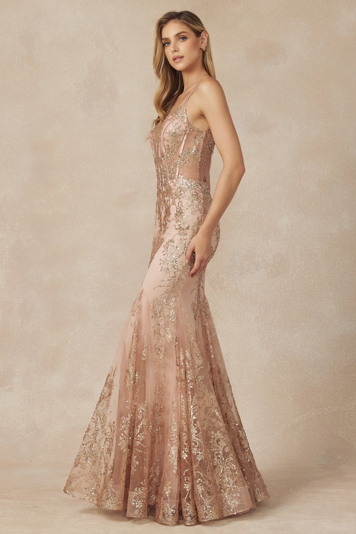 **Enchanted Glamour: Shimmering Mermaid Gown for Unforgettable Occasions**