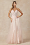 Enchanting Floral Embroidered Tulle Glitter Skirt with Captivating Slit