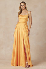 **Allure's Enchanting A-Line Gown: Elevate Your Evening Elegance**