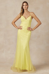 Shimmering Nights: Enchanting Glitter Mesh Evening Gown for Unforgettable Occasions