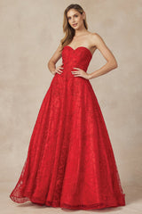 **Ethereal Elegance: [Brand Name] Lace-Embroidered Ballgown**