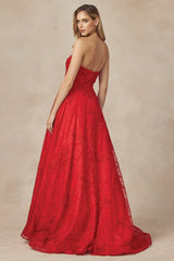 **Ethereal Elegance: [Brand Name] Lace-Embroidered Ballgown**