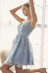 Enchanting Leaf-Lace Embroidered Babydoll Dress by Seraphina Couture