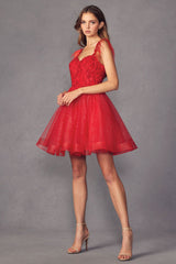 Ethereal Elegance: Allure's Feather-Light Short Dress for Summer Soirees