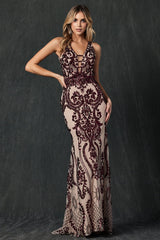 Everlasting Glamour: Shimmering Sequined Mermaid Gown for Unforgettable Occasions
