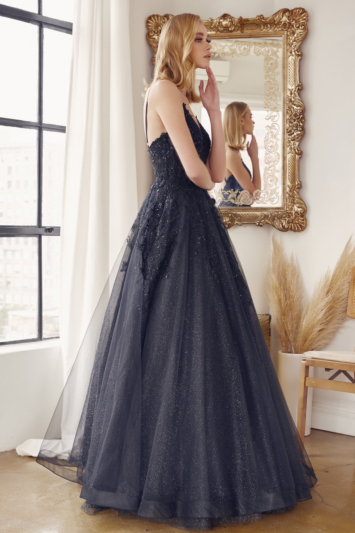Divine Elegance: Embroidered Ballgown for a Breathtaking Entrance