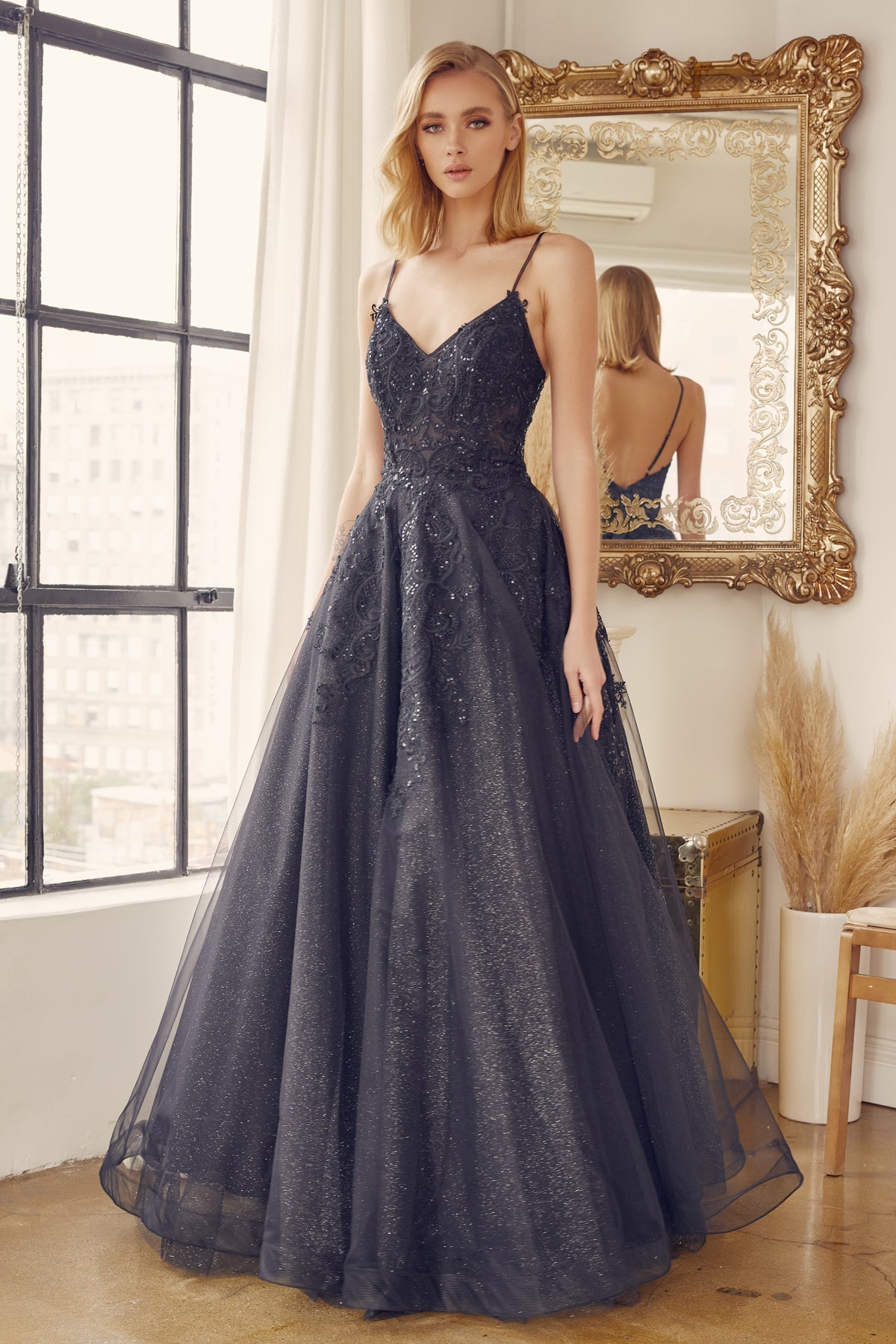 Divine Elegance: Embroidered Ballgown for a Breathtaking Entrance