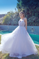 Divine Elegance Embroidered Ballgown: Grace and Allure for Special Occasions