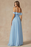 Everlasting Elegance: Flutter Sleeve Formal Bridesmaid Dress for a Timeless Allure