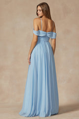 Everlasting Elegance: Flutter Sleeve Formal Bridesmaid Dress for a Timeless Allure