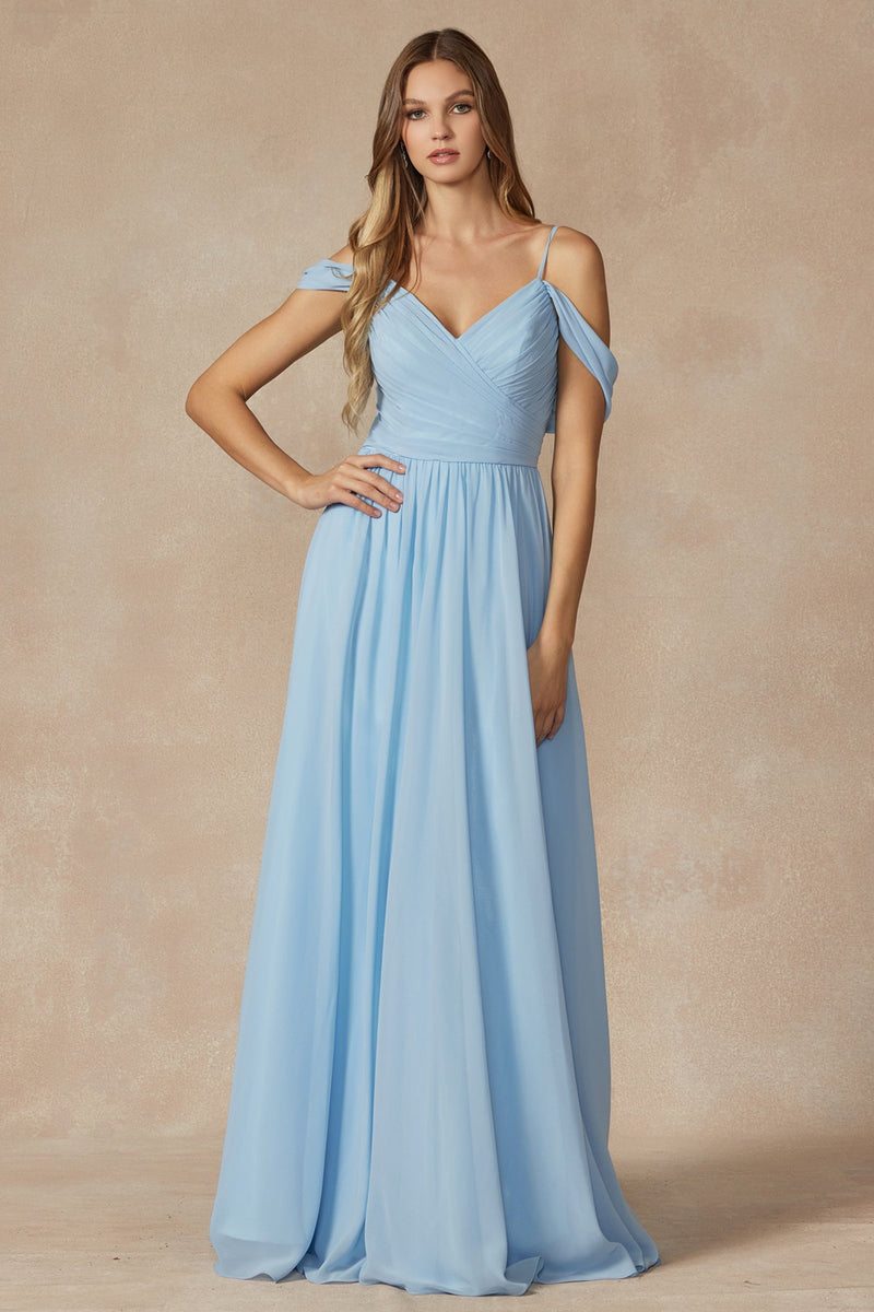 Everlasting Elegance: Flutter Sleeve Formal Bridesmaid Dress for a Timeless Allure
