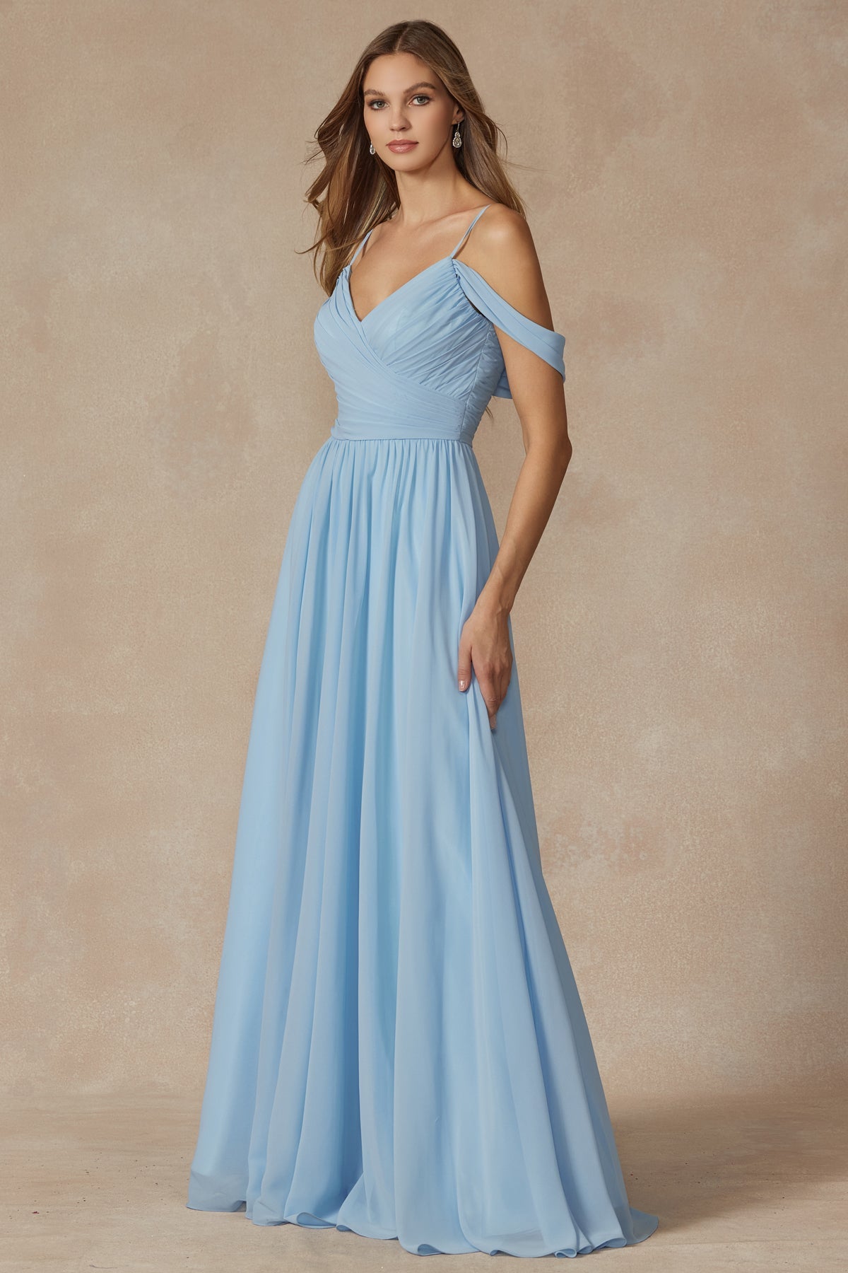 Allure Bridal's Flutter Sleeve Formal Bridesmaid Dress: Graceful Elegance for Your Special Day